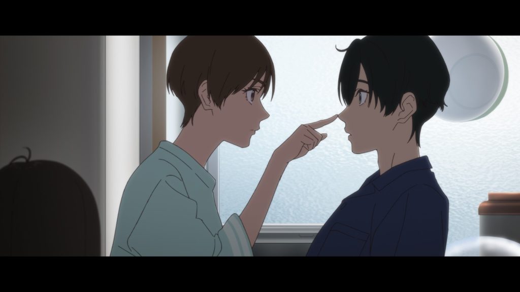 アニメ『小市民シリーズ』第2話 推理をする堂島知里と小鳩常悟朗