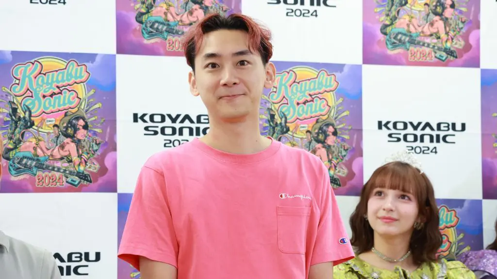 『KOYABU SONIC 2024』の概要発表会見に出席したキャプテンしょーた