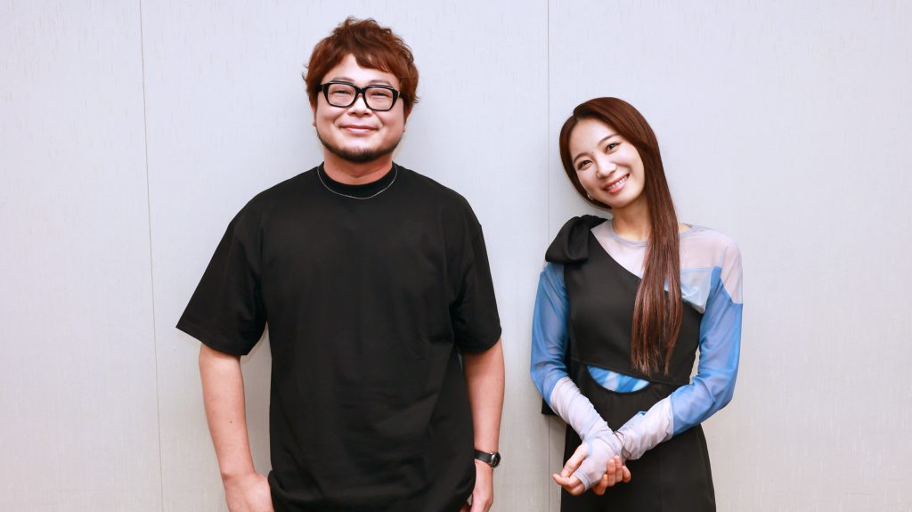興津和幸(明役)と安済知佳(ヒナコ役)