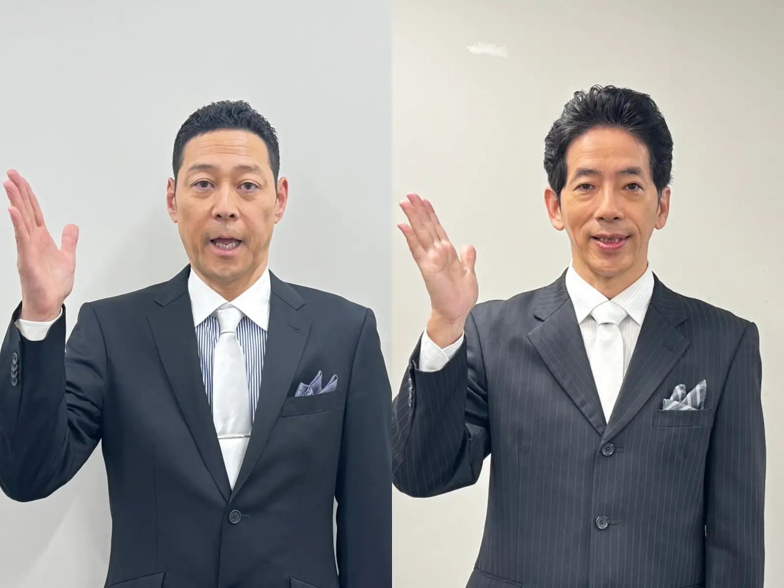 東野幸治、野間口徹の写真