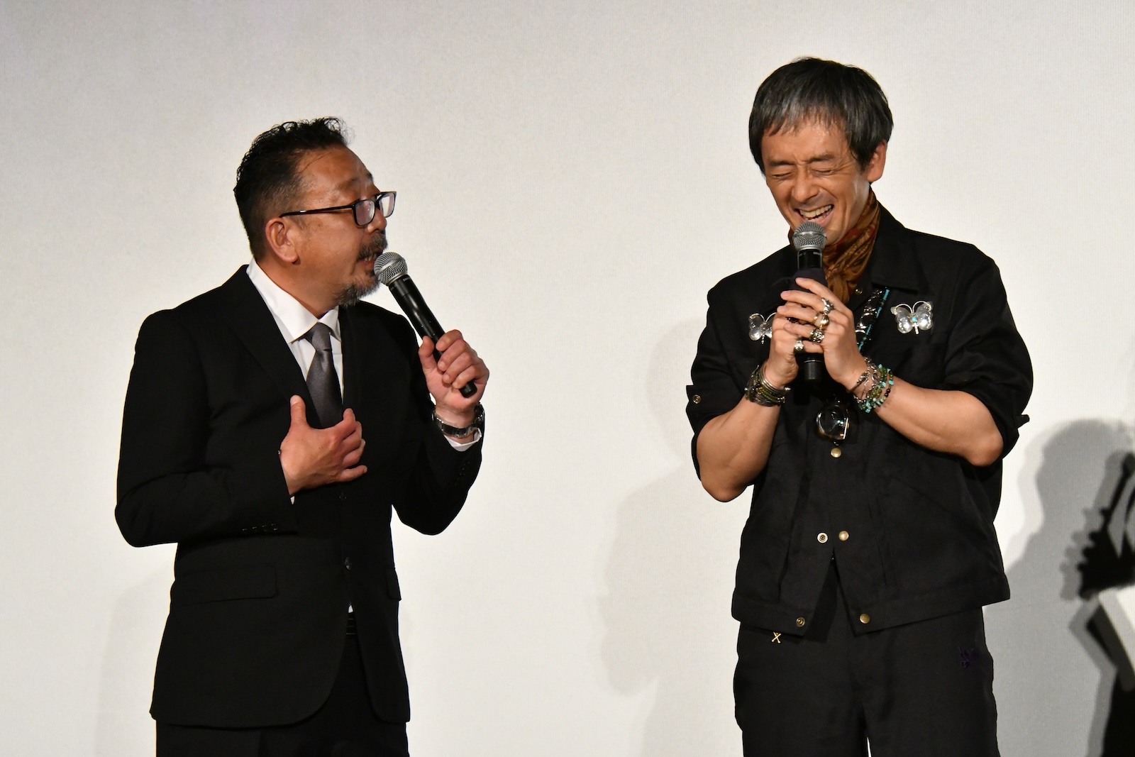 映画『見える子ちゃん』の完成披露イベントに出席した中村義洋監督、滝藤賢一