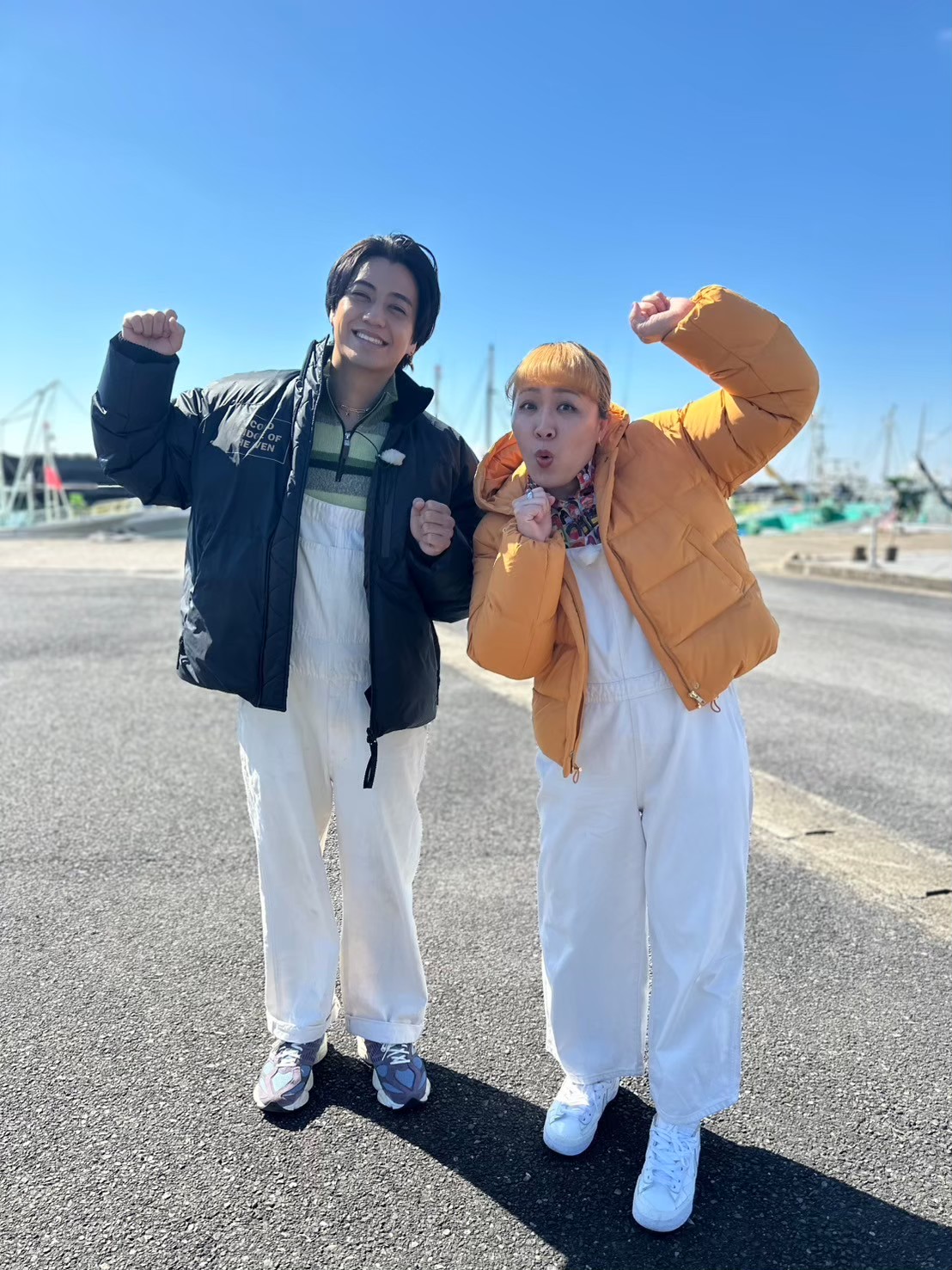 髙橋海人と丸山桂里奈の写真