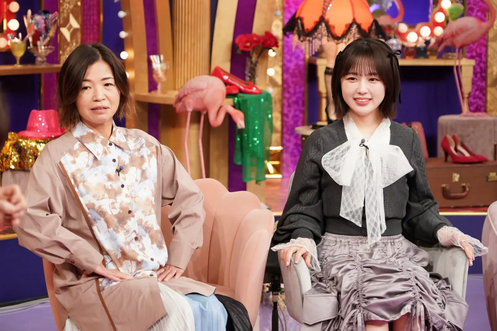 なえなのと大久保佳代子の写真